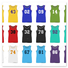 Detailaufnahme Flex- und Flockdruck auf Sporttrikot